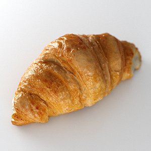 pastry croissant 3D model