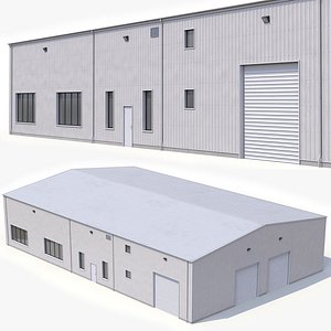 Industrial Building 60 PBR 3D