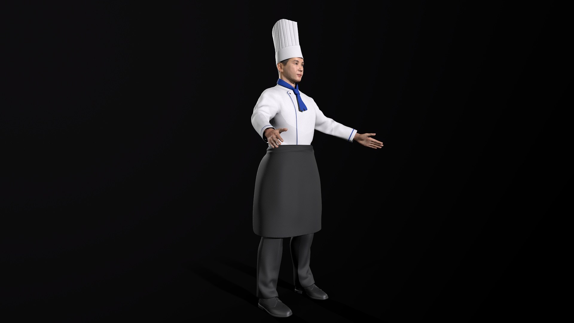 Chef Kitchener Model - TurboSquid 2242812
