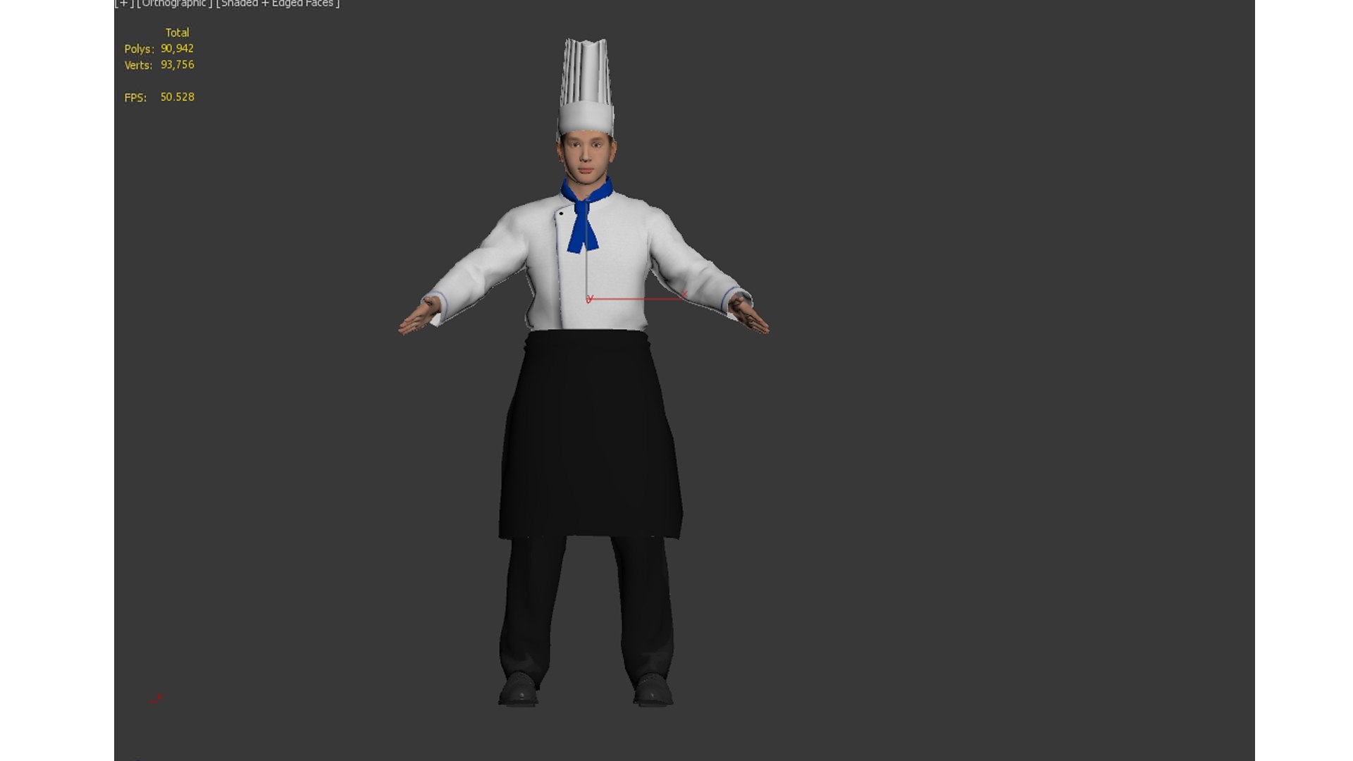 Chef Kitchener Model - TurboSquid 2242812