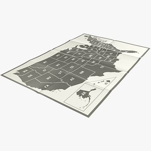 USA Map with States V1