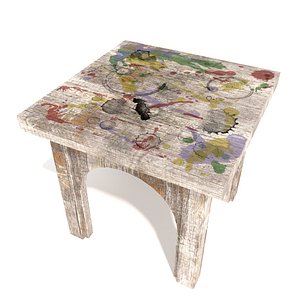 splashed table