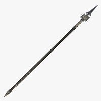 Fantasy Spear RPG Partisan Partizan Javelin Spear Throwing Light Spear Arrow Polearm PoleAxe Spear