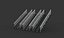 3D-Modell einer Metalltreppe