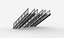 3D-Modell einer Metalltreppe