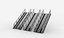 3D-Modell einer Metalltreppe