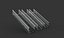 3D-Modell einer Metalltreppe