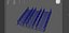 3D-Modell einer Metalltreppe