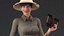 Donne in costume da safari con binocolo