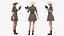 Donne in costume da safari con binocolo