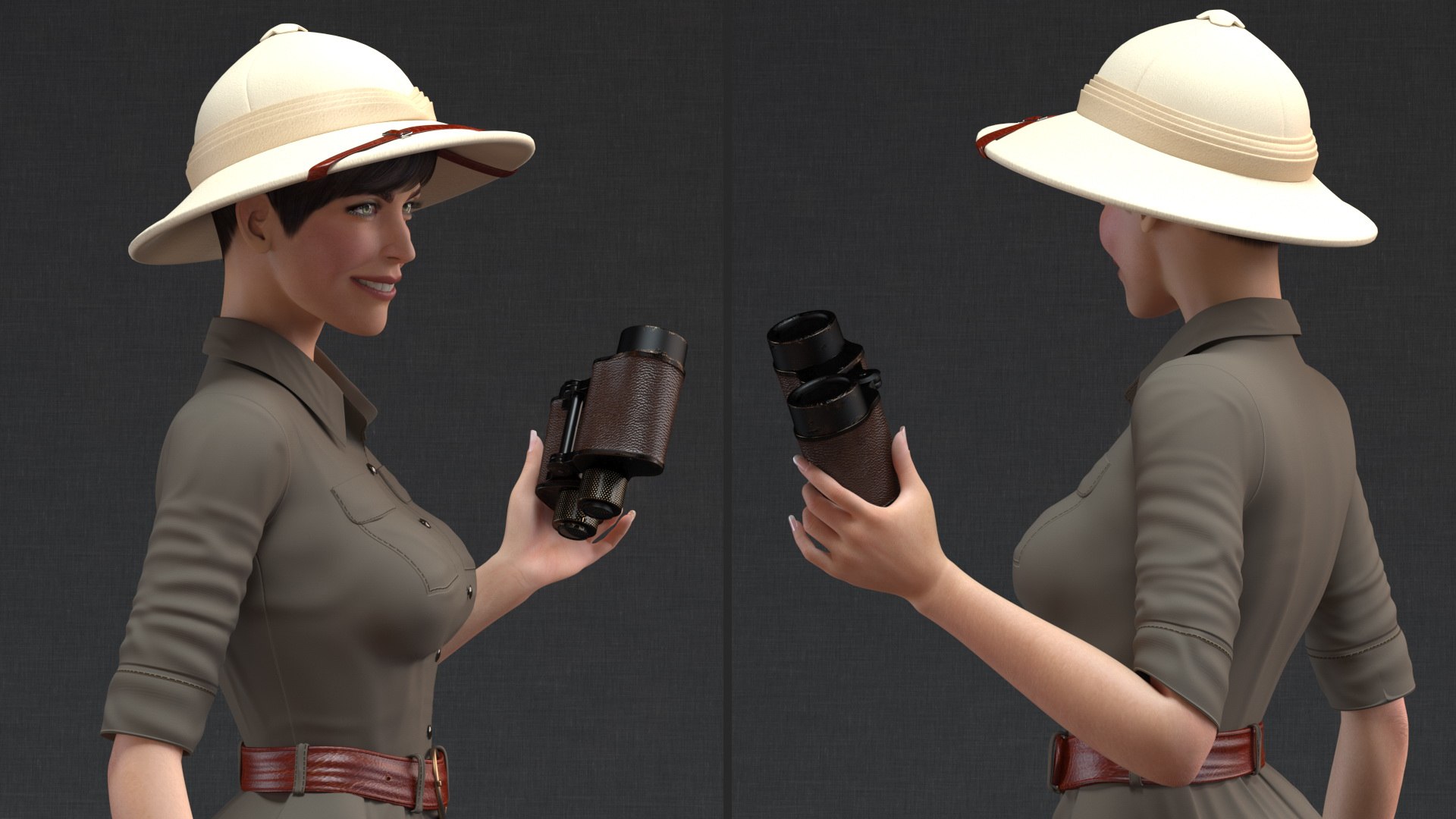 3D women safari costume binoculars model https://p.turbosquid.com/ts-thumb/Fa/t48DgM/cWUM8qn7/womeninsafaricostumewithbinocularc4dmodel007/jpg/1599134933/1920x1080/fit_q87/15ec118e922d2908a7c63a58d648d921d3a0d035/womeninsafaricostumewithbinocularc4dmodel007.jpg