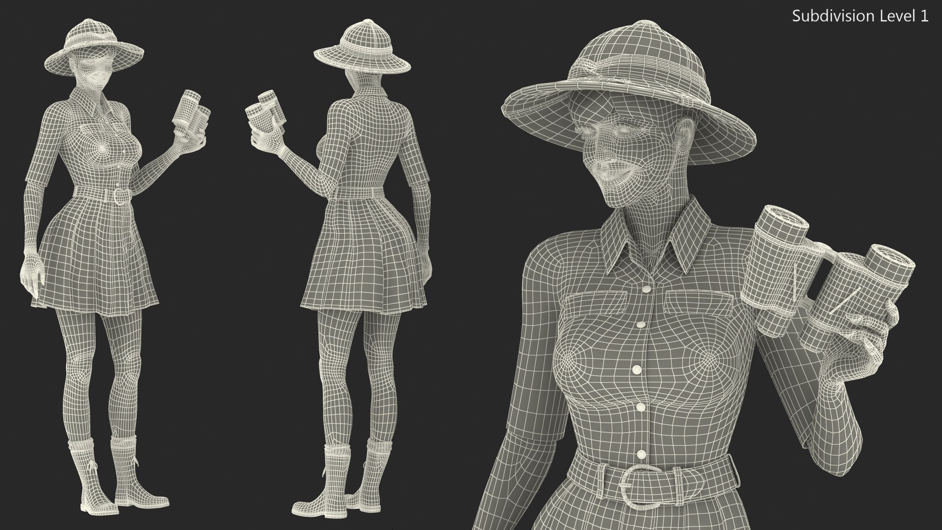 3D women safari costume binoculars model https://p.turbosquid.com/ts-thumb/Fa/t48DgM/p3YWlA1G/womeninsafaricostumewithbinocularc4dmodel024/jpg/1599134987/1920x1080/fit_q87/3d1e782a3435f3916a2d992f6b93d19662ad8d59/womeninsafaricostumewithbinocularc4dmodel024.jpg