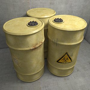 editable metal barrel c4d