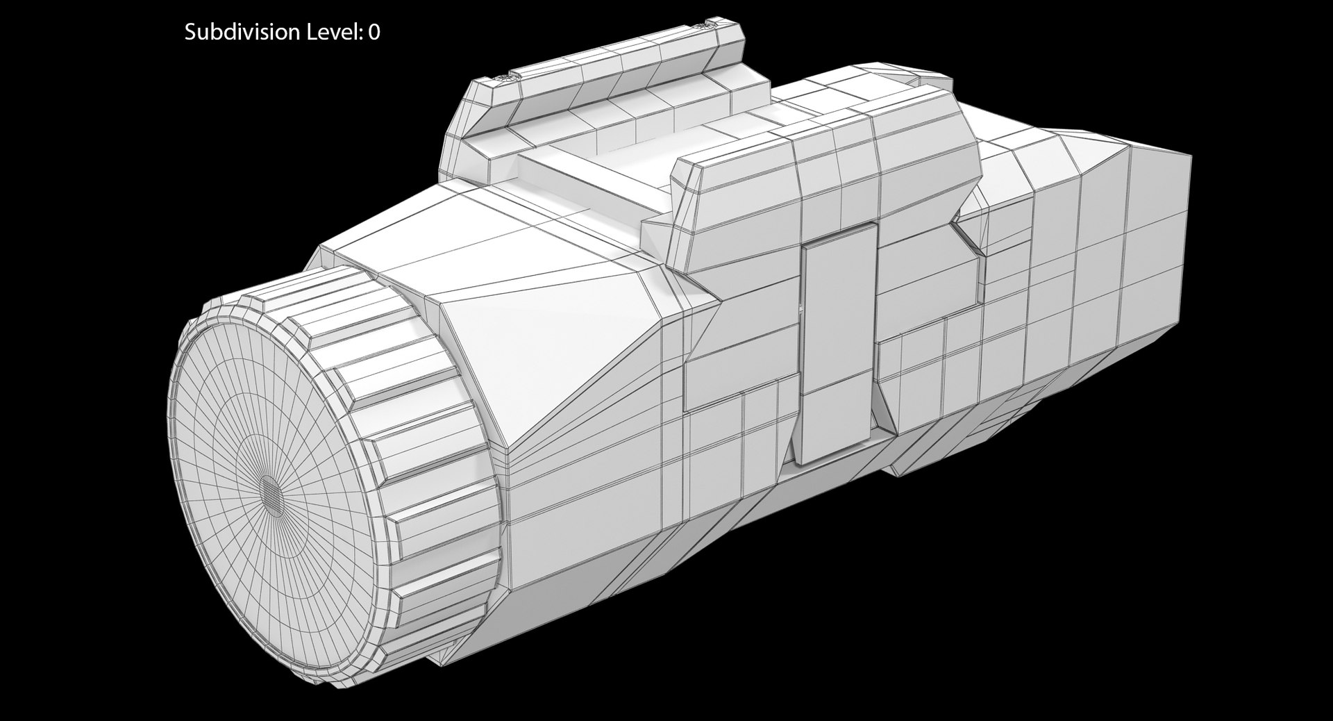 3d Model Pistol Flashlight Generic