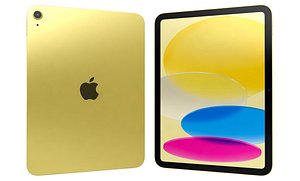 3D model Apple iPad 2025 Yellow