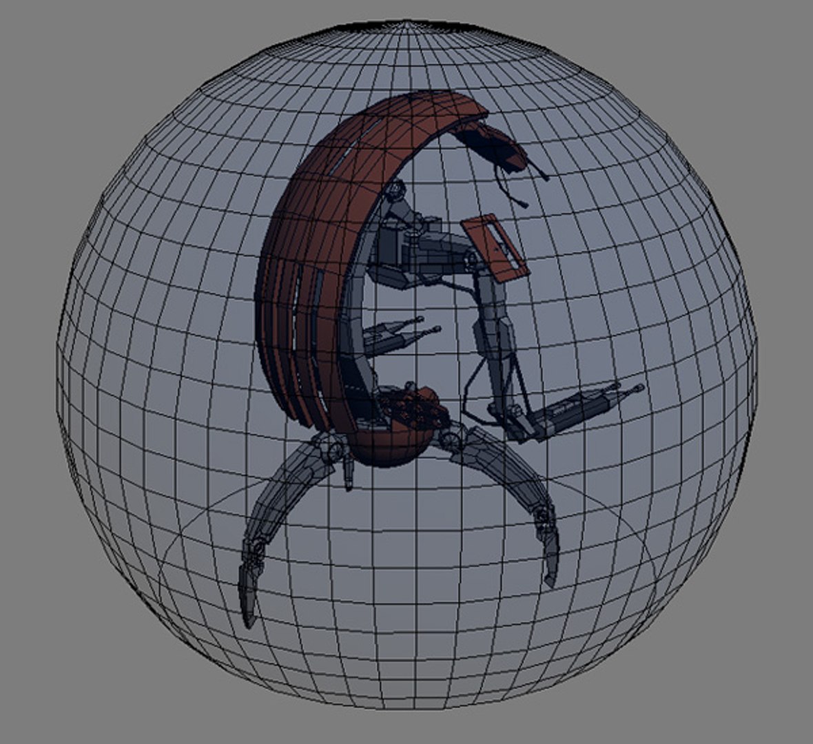 3d model droideka star wars