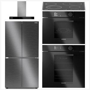 Samsung Kitchen Appliances Set 6 3D model