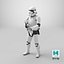 Star Wars Stormtrooper with Blaster Stand Pose 3D