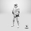Star Wars Stormtrooper with Blaster Stand Pose 3D
