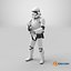 Star Wars Stormtrooper with Blaster Stand Pose 3D