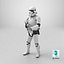Star Wars Stormtrooper with Blaster Stand Pose 3D