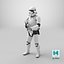 Star Wars Stormtrooper with Blaster Stand Pose 3D