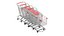 Detailed Shopping Carts Linear Array model
