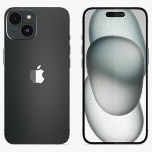 Apple iPhone 15  Black 3D model