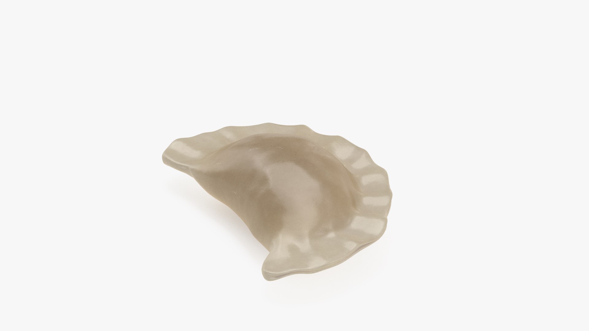 Vareniki Dumpling Cooked 3D model preview
