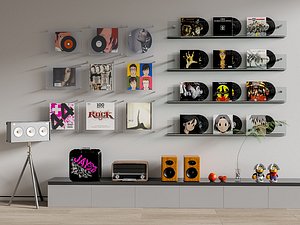 Record Audio Equipment  Bookshelf Collection model