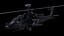 3D Helicopter Apache Lowpoly 4k Low-poly
