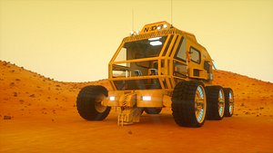 3D model mars vehicle