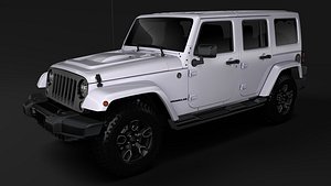 3D jeep wrangler unlimited smoky model