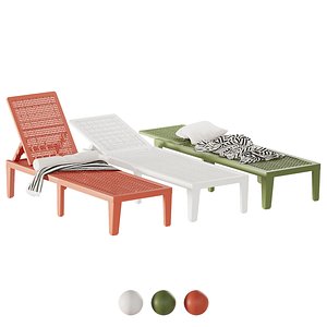 3D Chaise Lounge Elvia model