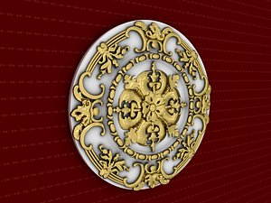 rosette 3D model