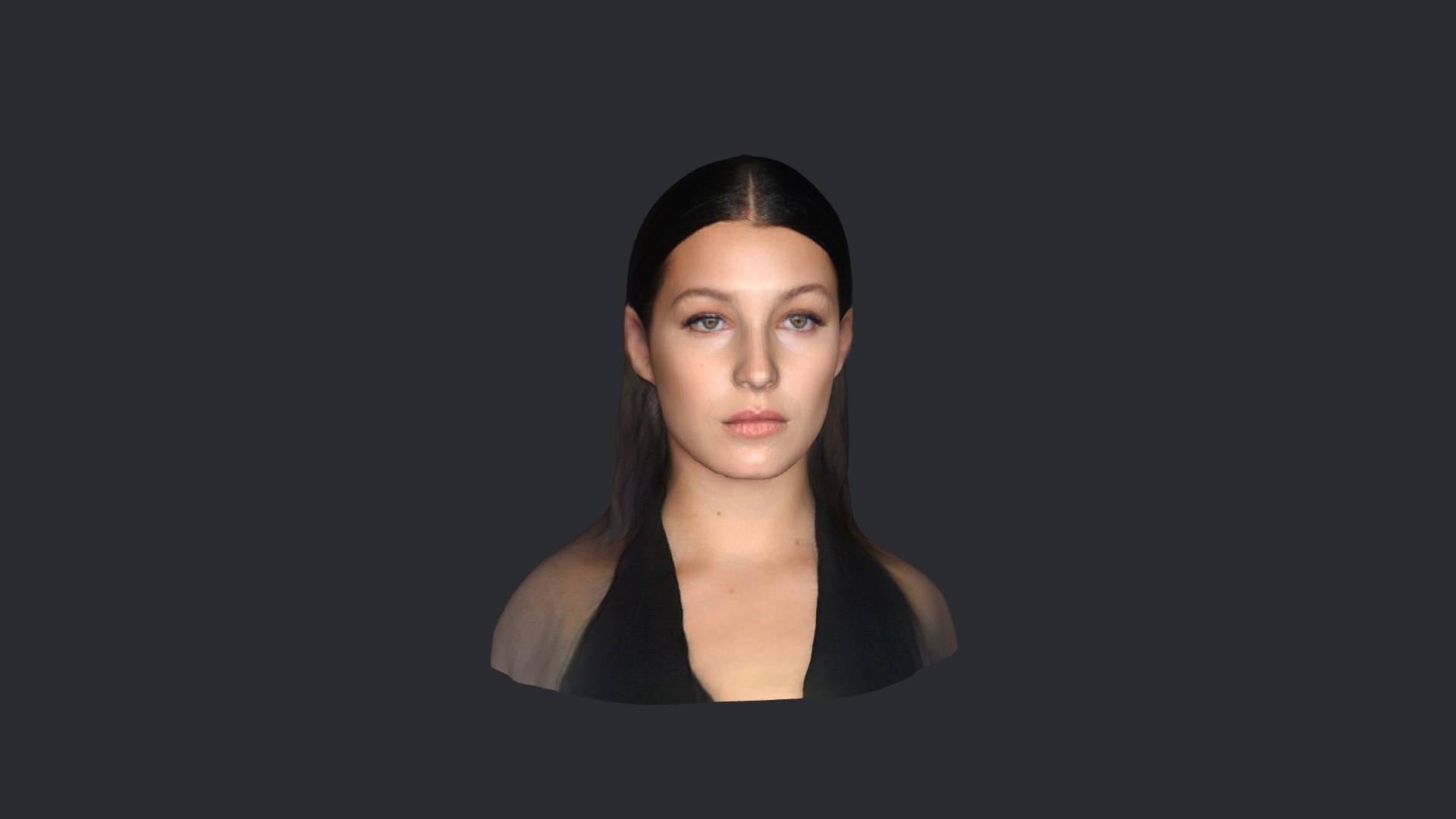 3D Bella Hadid- Realistic Bust Head Ready - TurboSquid 1820013