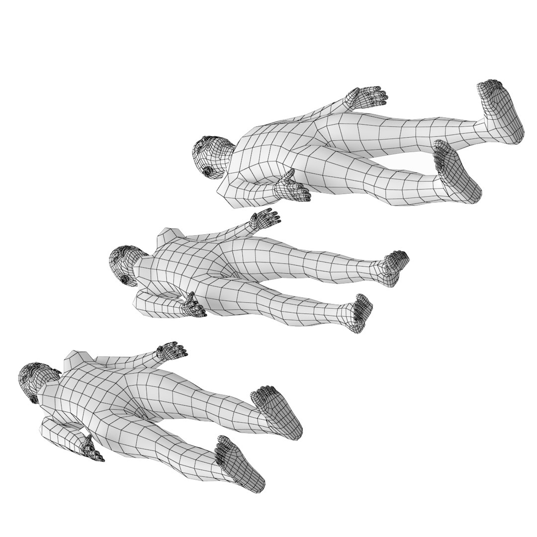 3D Natural Male And Female In Rest Pose Base Mesh Model - TurboSquid ...