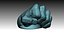 Pendentif bague imprimable Man Punch Fist Hand Fury