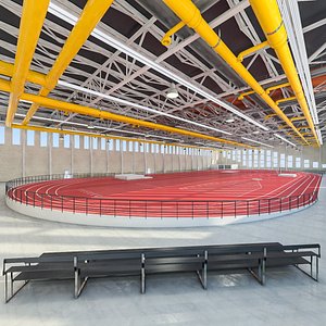 Gym Athletics Indoor Interior 3D model