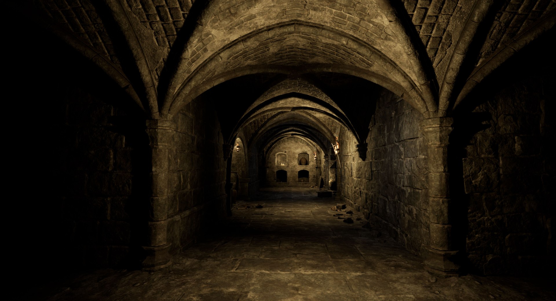 Crypt and catacombs modular dungeon 3D - TurboSquid 2147091