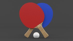 Table Tennis Rackets 3D