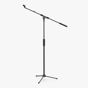 stage microphone stand 3D model
