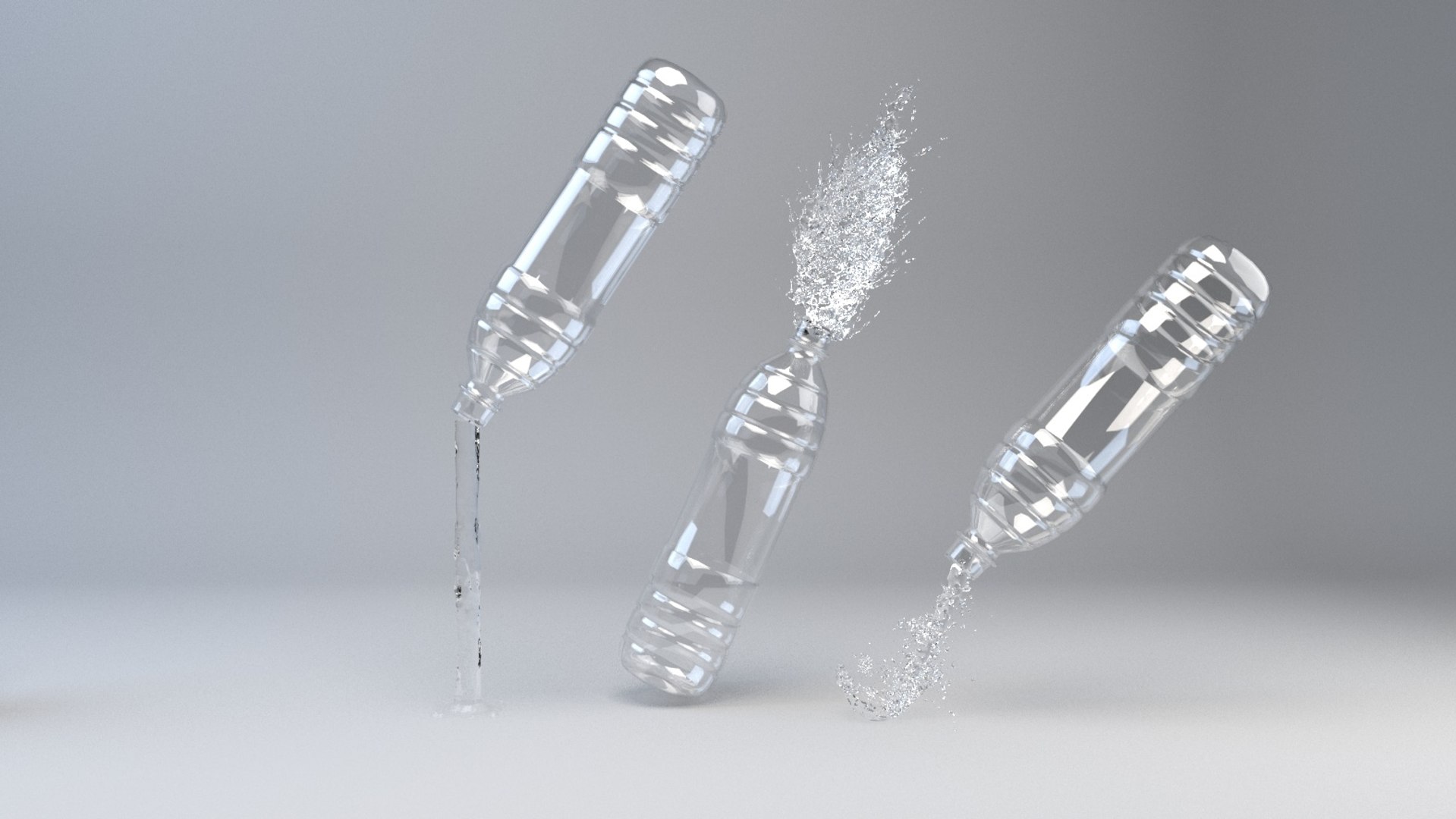 Bottles Liquid Splash 3D Model - TurboSquid 1552915