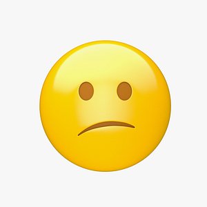 Apple Confused Face 3D model