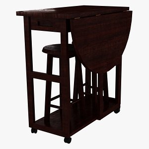 3D folding wooden living room