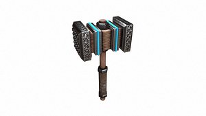 Stylized Fantasy Hammer 3D model