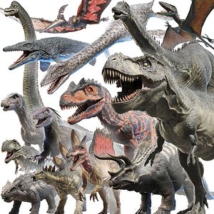 3D dinosaurs dinopack medium
