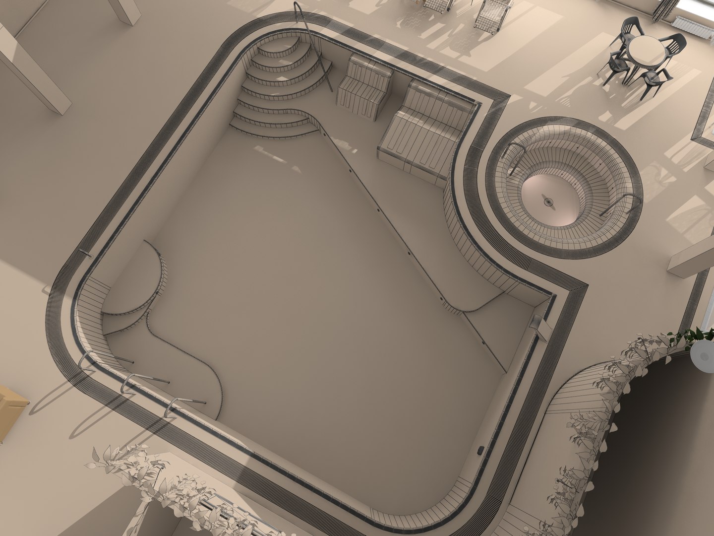 3d Interior Swimming Pool