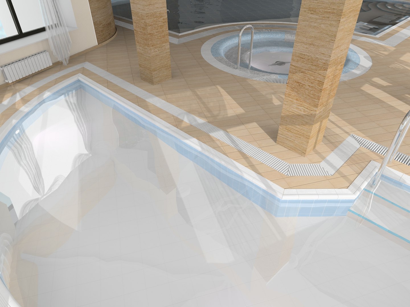 3d Interior Swimming Pool