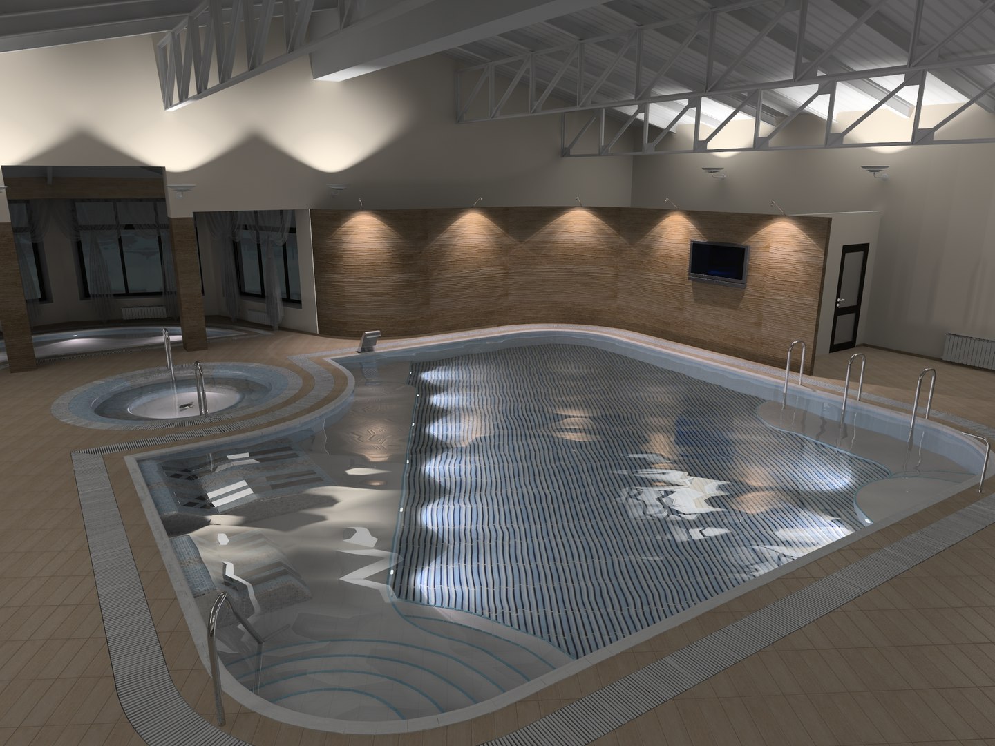 3d Interior Swimming Pool
